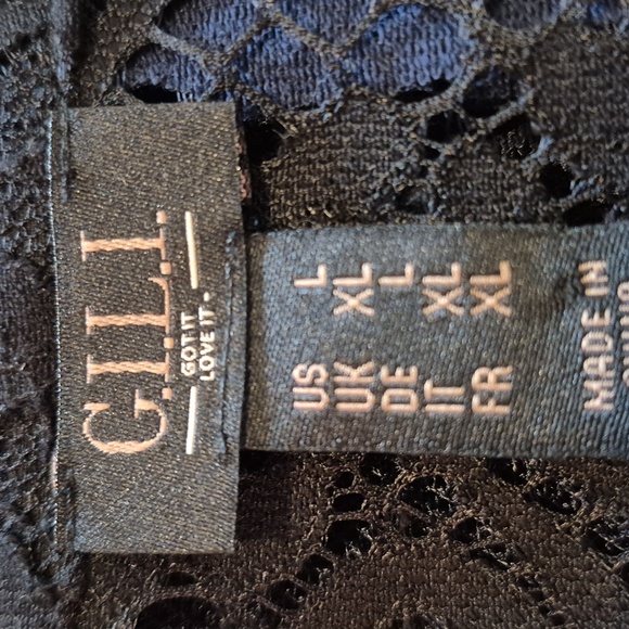 G.I.L.I. Long Fringe Overlay Black (L) With Sleeves - Picture 10 of 10